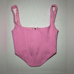 Princess Polly pink corset crop top